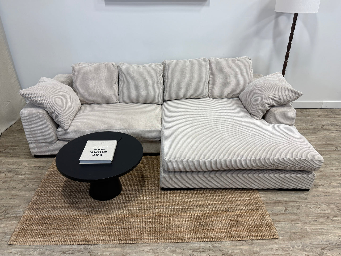 MOE’S Plunge Sectional – Cappuccino