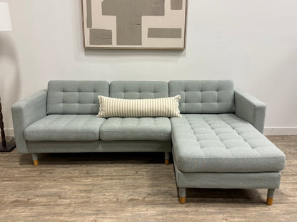 IKEA Morabo Reversible Chaise Sectional – Light Blue