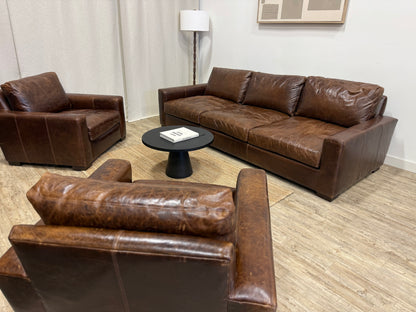 Restoration Hardware Maxwell Collection – Italian Brompton Leather (Cocoa)