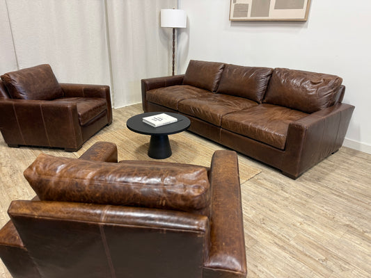 Restoration Hardware Maxwell Collection – Italian Brompton Leather (Cocoa)