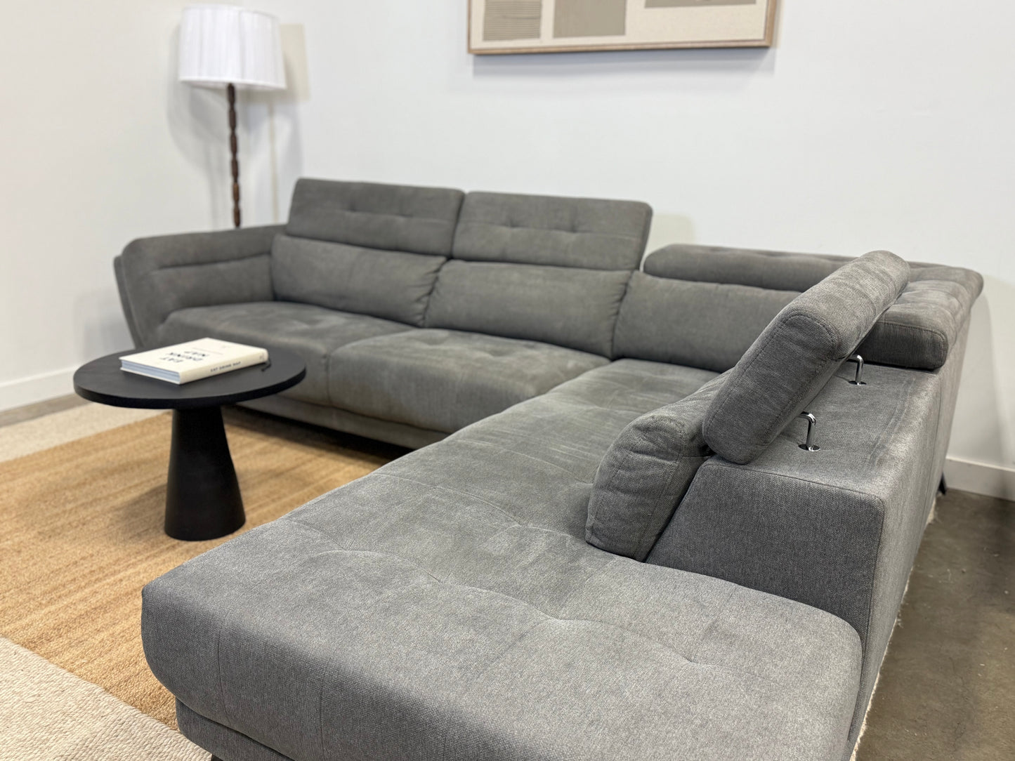The Brick Modern Sectional (Dark Grey)