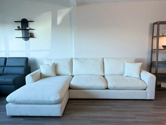 off White Cloud couch sectional in living room 
