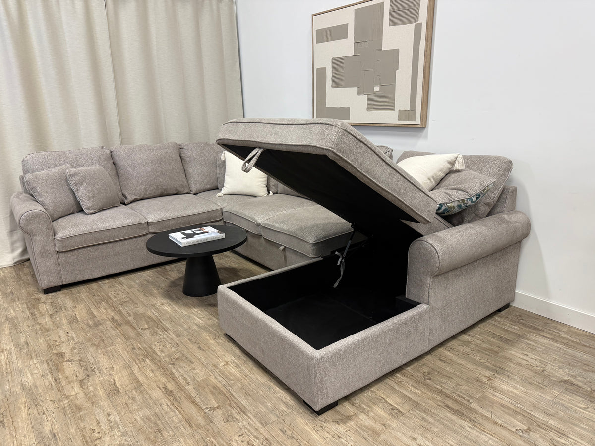 Pre owned Haven 3-Piece Sectional Sofa Bed with Storage