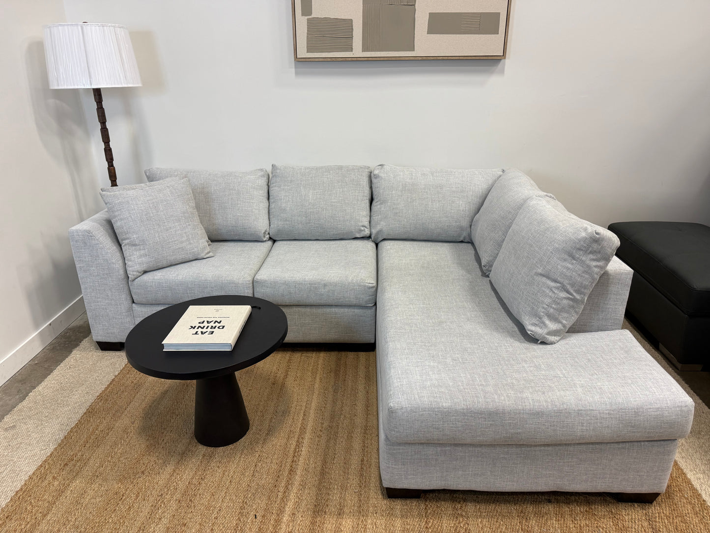 Vogue Designs Canadian-Made Sectional — Light Grey