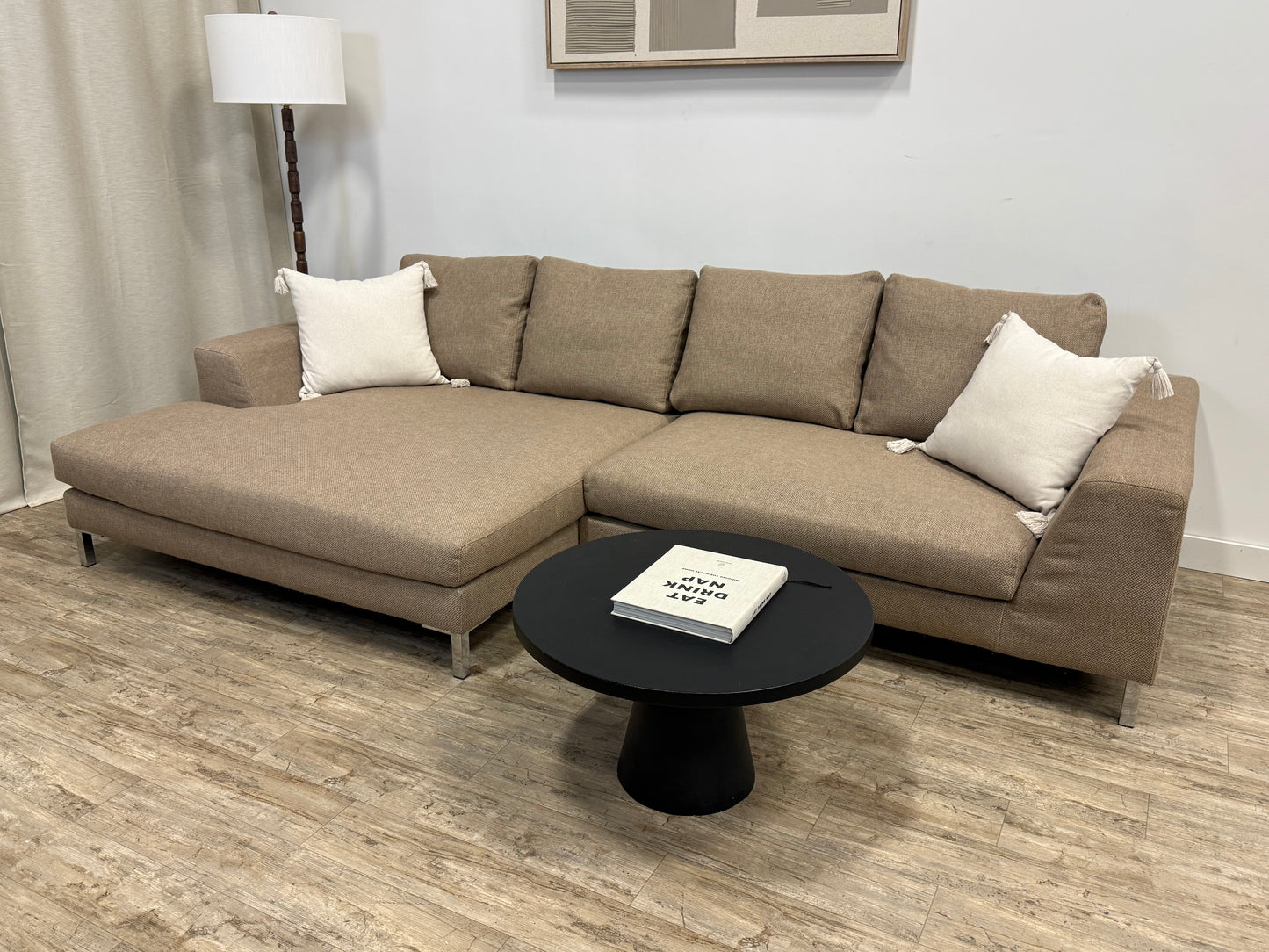 Pre owned deep lounge sectional