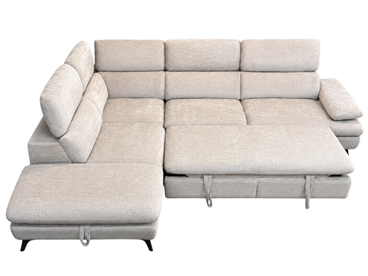 Tofino Sofa Bed Storage Sectional – Cream