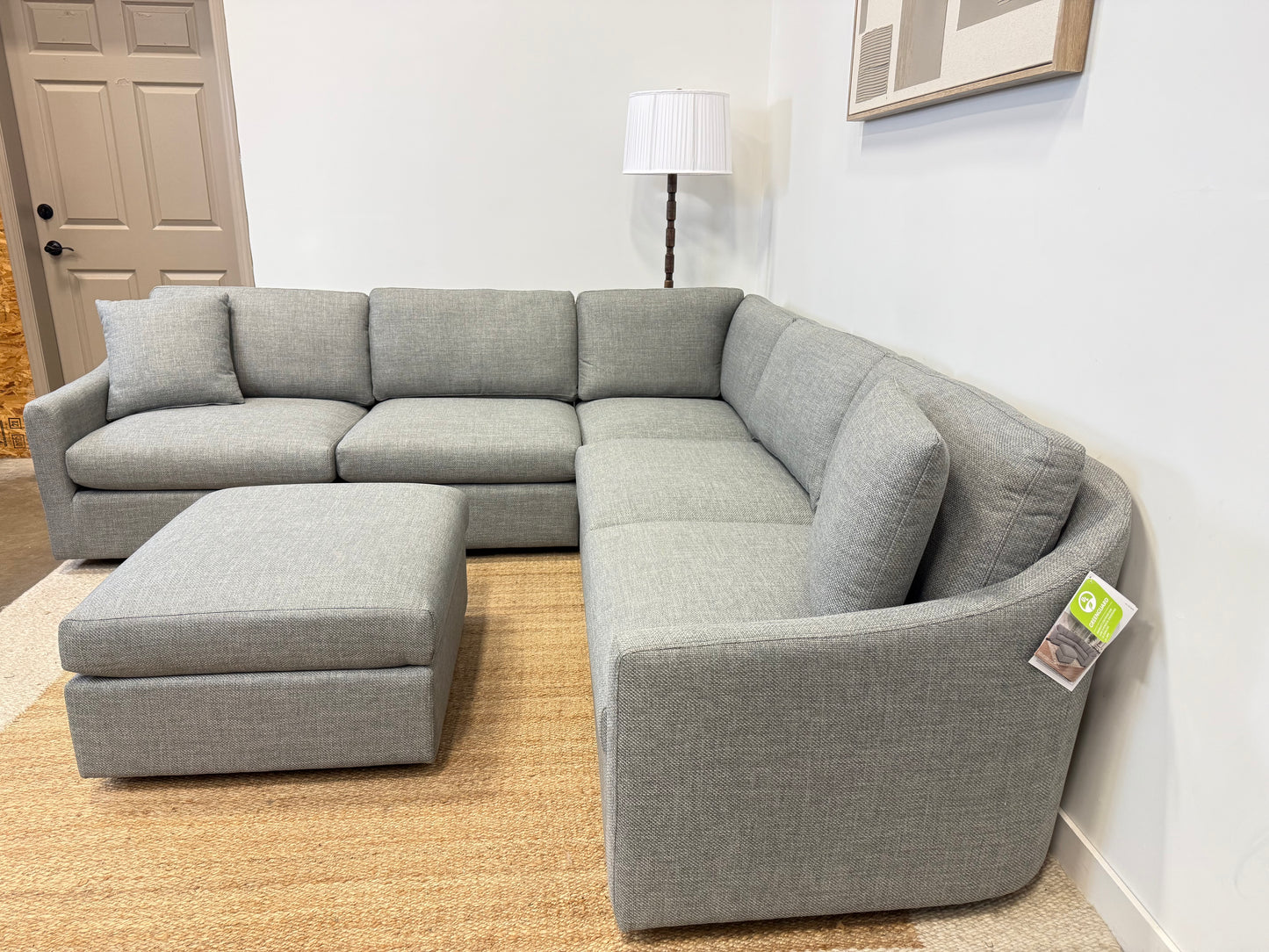 Modern Sectional with Ottoman