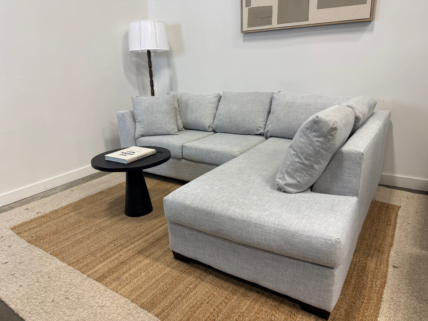 Vogue Designs Canadian-Made Sectional — Light Grey